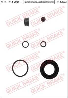Ремкомплект тормозного суппорта QUICK BRAKE 114-0001