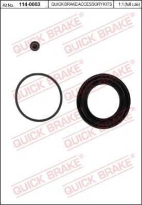 Ремкомплект тормозного суппорта QUICK BRAKE 114-0003