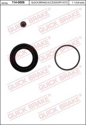 Ремкомплект тормозного суппорта QUICK BRAKE 114-0006
