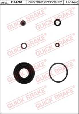 Ремкомплект тормозного суппорта QUICK BRAKE 114-0007