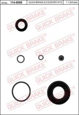 Ремкомплект тормозного суппорта QUICK BRAKE 114-0008