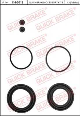 Ремкомплект тормозного суппорта QUICK BRAKE 114-0018