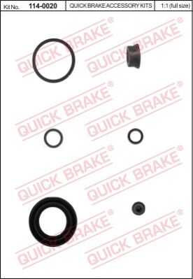 Ремкомплект тормозного суппорта QUICK BRAKE 114-0020