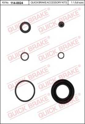 Ремкомплект тормозного суппорта QUICK BRAKE 114-0024