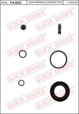 Ремкомплект тормозного суппорта QUICK BRAKE 114-0033