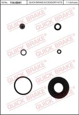 Ремкомплект тормозного суппорта QUICK BRAKE 114-0041