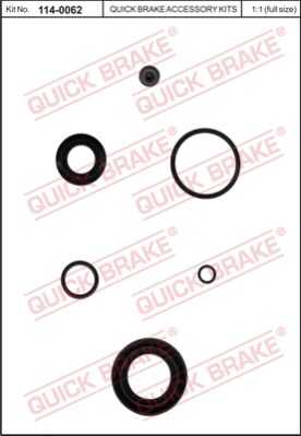 Ремкомплект тормозного суппорта QUICK BRAKE 114-0062