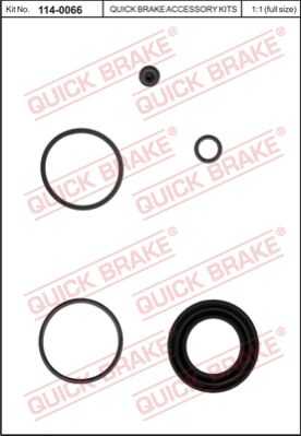 Ремкомплект тормозного суппорта QUICK BRAKE 114-0066