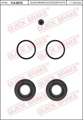 Ремкомплект тормозного суппорта QUICK BRAKE 114-0070