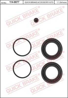 Ремкомплект тормозного суппорта QUICK BRAKE 114-0077