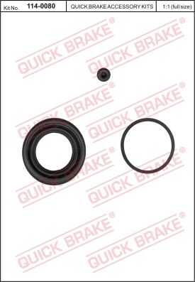Ремкомплект тормозного суппорта QUICK BRAKE 114-0080
