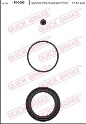 Ремкомплект тормозного суппорта QUICK BRAKE 114-0093