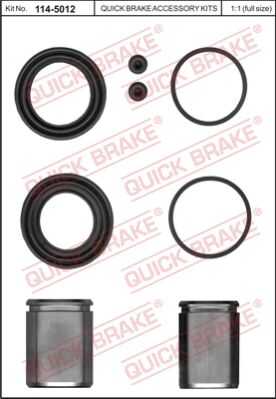 Ремкомплект тормозного суппорта QUICK BRAKE 114-5012