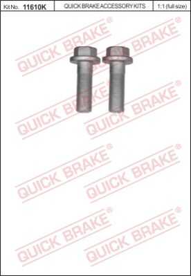 Болт корпуса скобы тормоза QUICK BRAKE 11610K