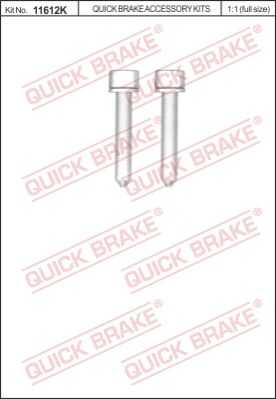 Болт корпуса скобы тормоза QUICK BRAKE 11612K