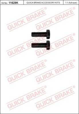 Болт корпуса скобы тормоза QUICK BRAKE 11628K