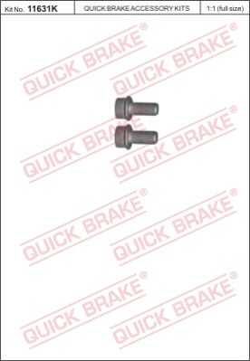 Болт корпуса скобы тормоза QUICK BRAKE 11631K