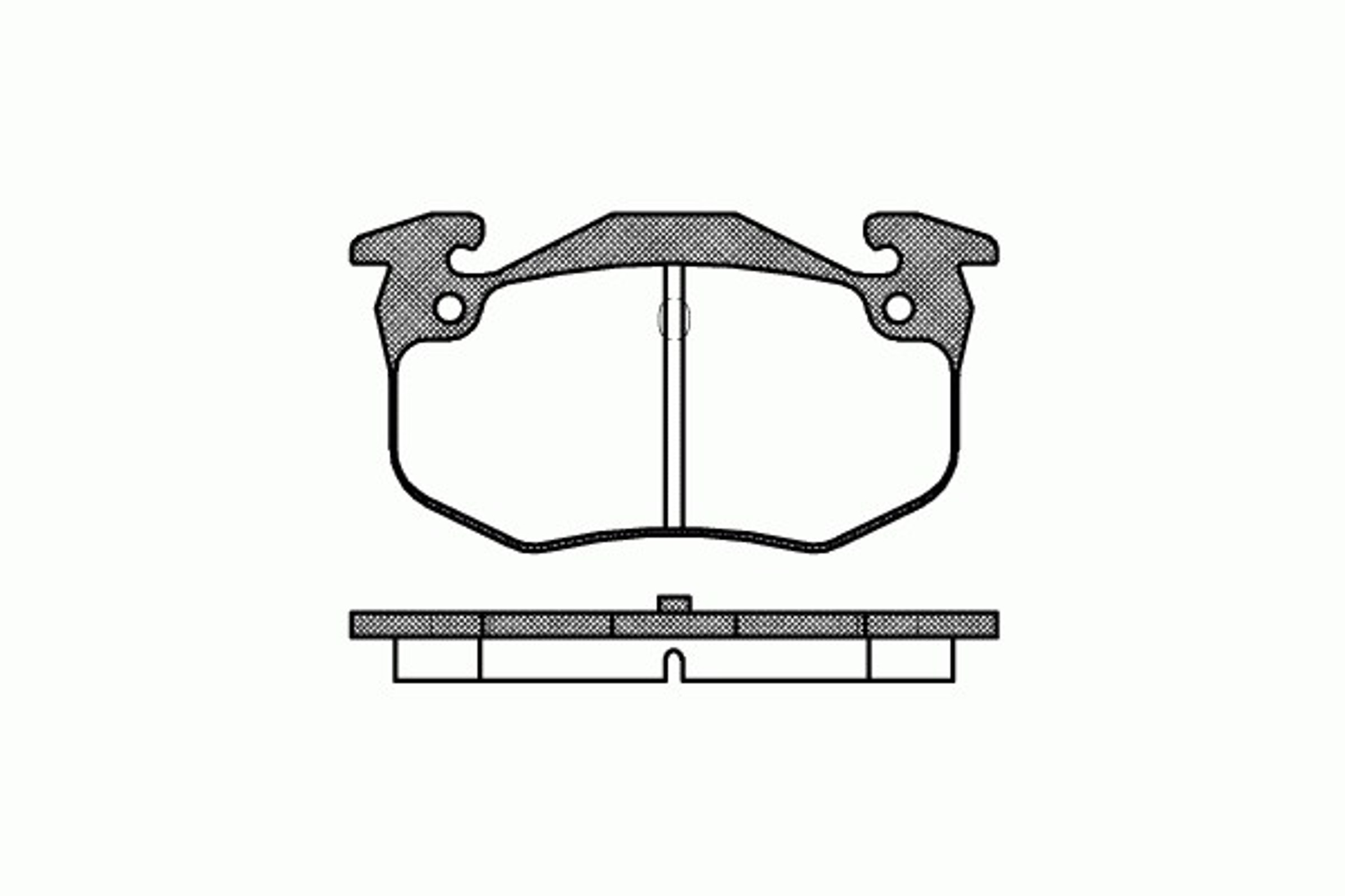 Колодки тормозные дисковые REMSA 0144.60