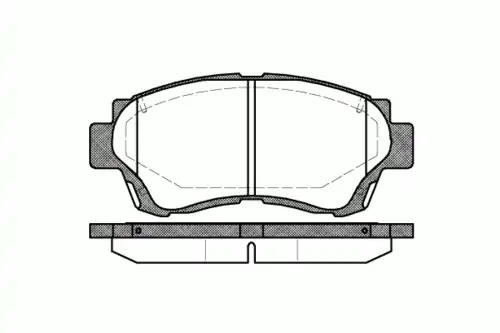 Комплект тормозных колодок дисковый тормоз