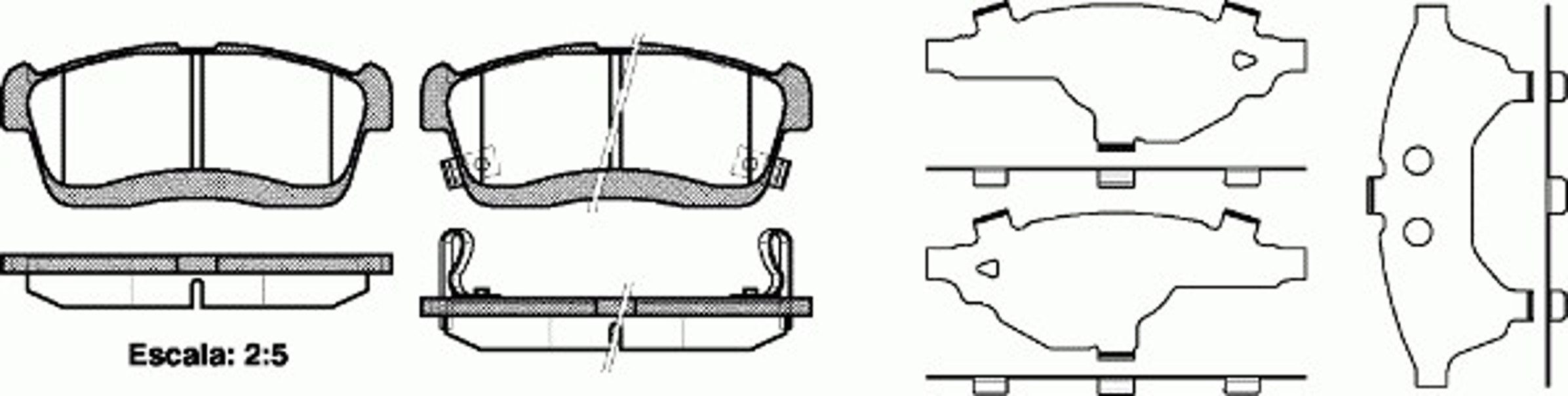 Колодки тормозные дисковые REMSA 0724.42