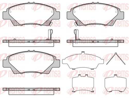 Колодки тормозные дисковые /комплект 4 шт REMSA 1358.42