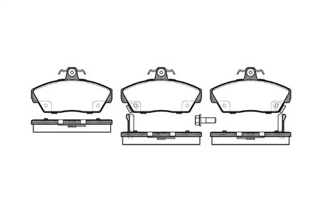 Колодки тормозные дисковые REMSA 0330.02