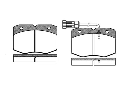 Колодки тормозные дисковые передние комплект REMSA 0435.12