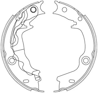 Барабанная тормозная колодка стояночный тормоз