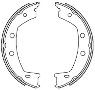 Колодки тормозные барабанные REMSA 4755.00