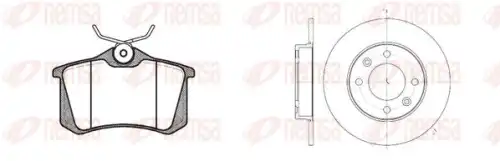Колодки тормозные дисковые REMSA 8263.03