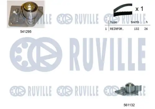 Ремкомплект грм /с помпой/ RUVILLE 5501131
