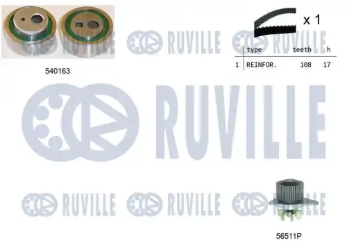 Ремкомплект привода грм RUVILLE 550328