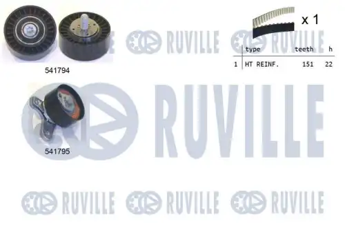 Ремкомплект привода грм RUVILLE 550338