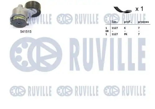 Комплект поликлинового ремня renault grand scenic ii RUVILLE 570081