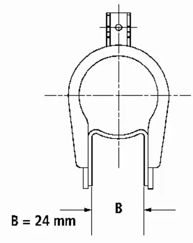 Амортизатор передний масляный 24mm