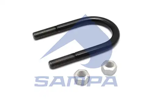 Sa079.069/1 стремянка рессоры 92xm20x1.5x185-r с гайками SAMPA 079.069/1