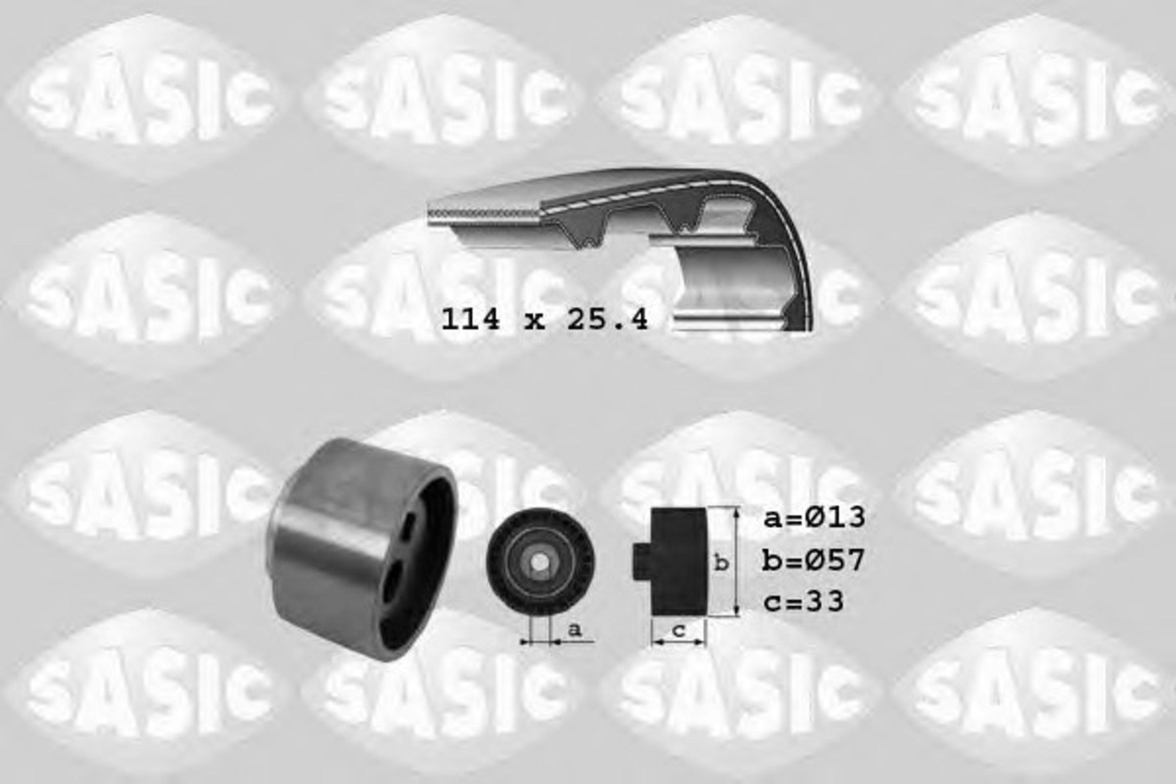 Комплект грм SASIC 1750023