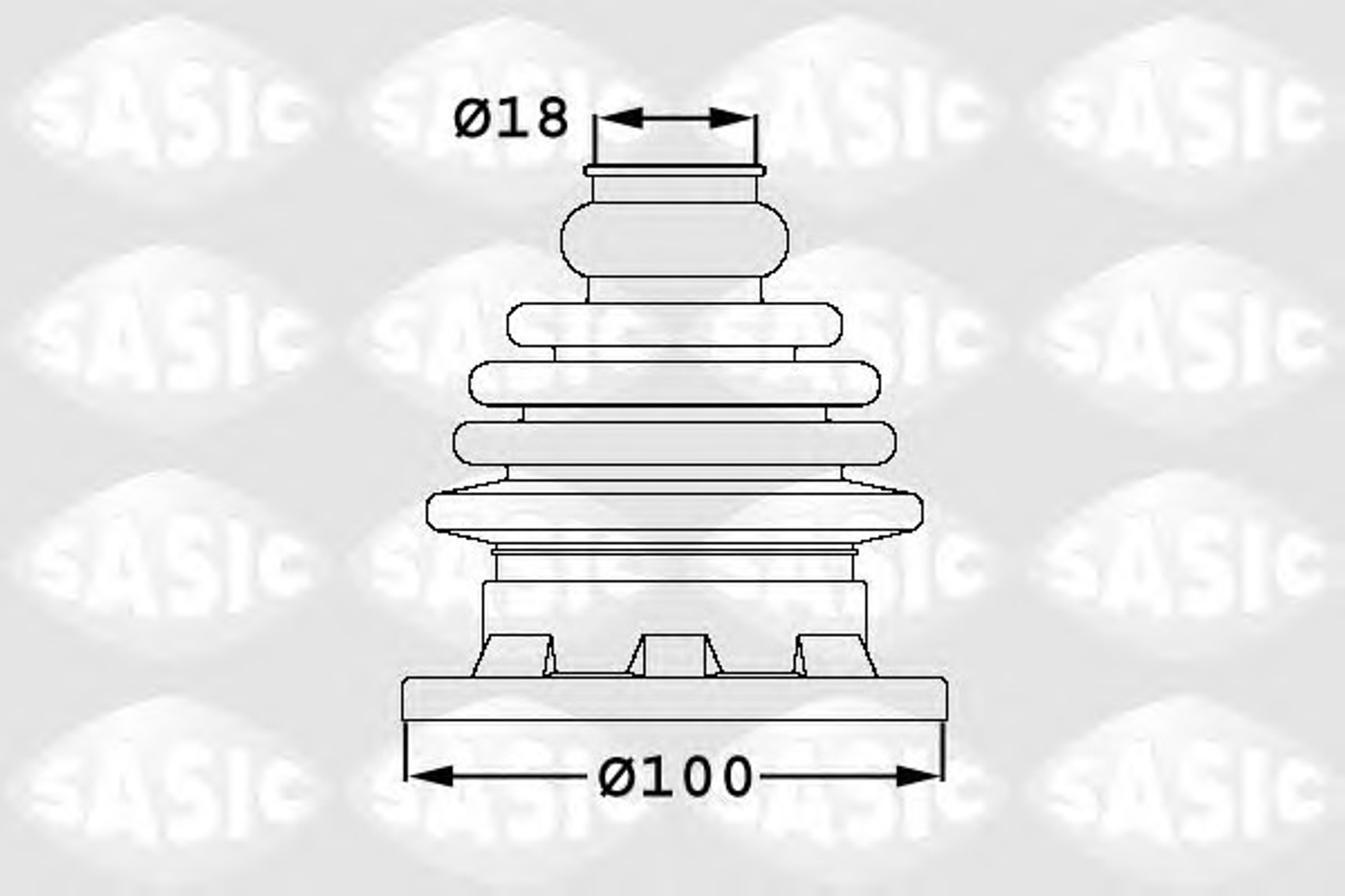 Пыльник шруса SASIC 1906034