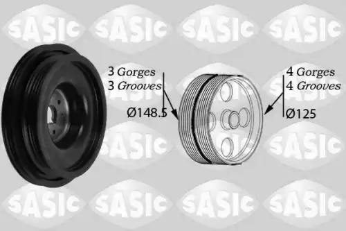 Шкив коленвала sasic SASIC 2154026