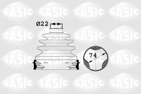 Комплект пыльника приводного вала SASIC 1904005