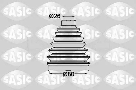 Комплект пыльника приводного вала SASIC 1904013