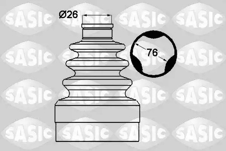 Комплект пыльника приводного вала SASIC 1904019
