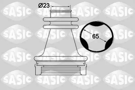 Комплект пыльника приводного вала SASIC 1904035