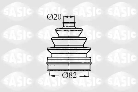 Пыльник шруса SASIC 2933833