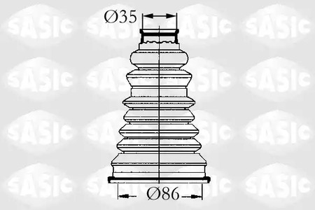Комплект пыльника приводного вала SASIC 4003432