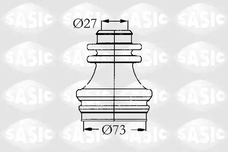 Комплект пыльника приводного вал SASIC 4003462