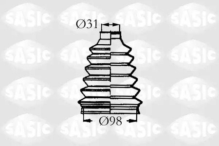 Комплект пыльника приводного вал SASIC 4003466