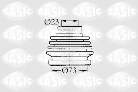 Комплект пыльника приводного вал SASIC 9004631