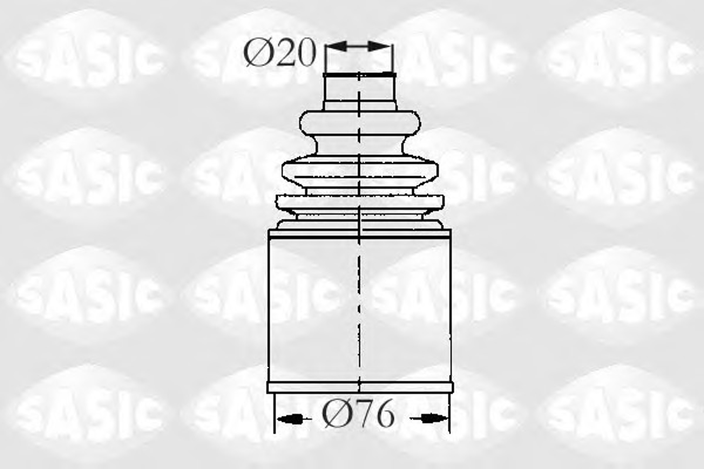 Пыльник шруса SASIC 2873483