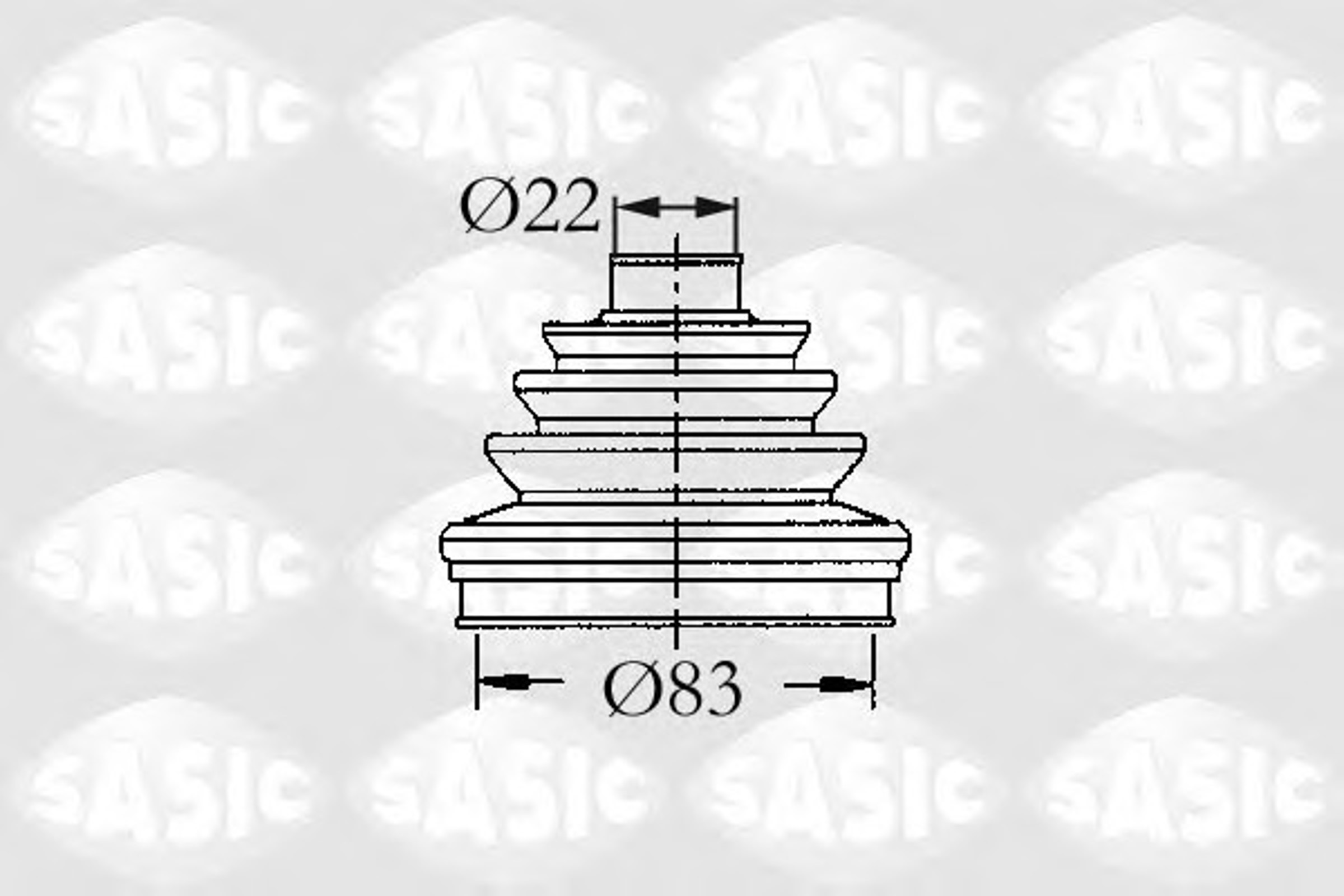 Пыльник шруса SASIC 4003437